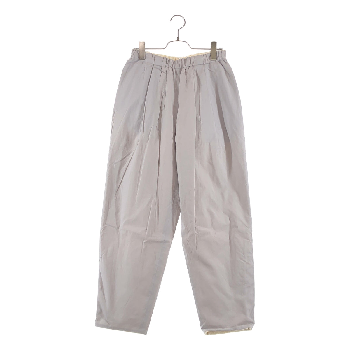 【美品】  mina perhonen / ミナペルホネン | papier リバーシブル イージーパンツ | 36 | グレー | レディース