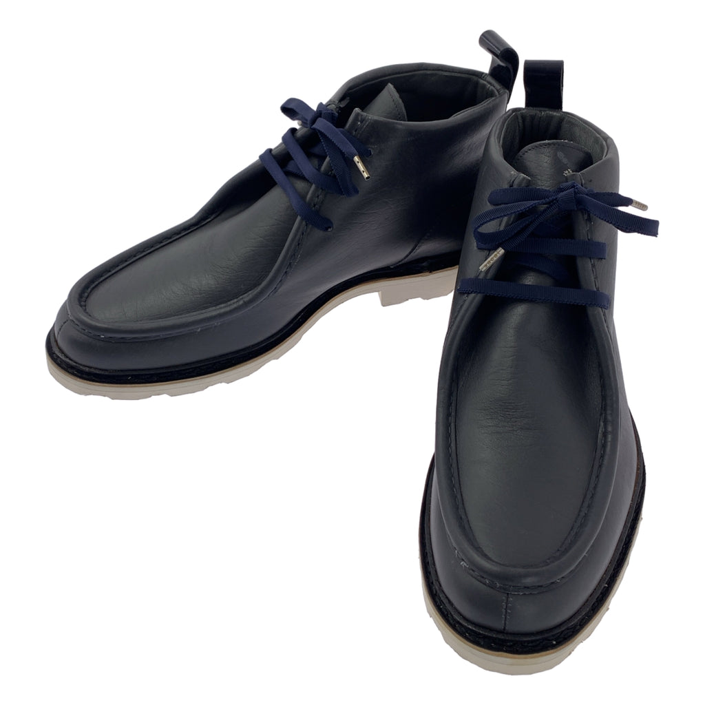 【新品】  sacai / サカイ | ×Paraboot パラブーツ / MUCY-MARCH モックトゥ レザーブーツ | 9.5 | ネイビー / ホワイト | メンズ