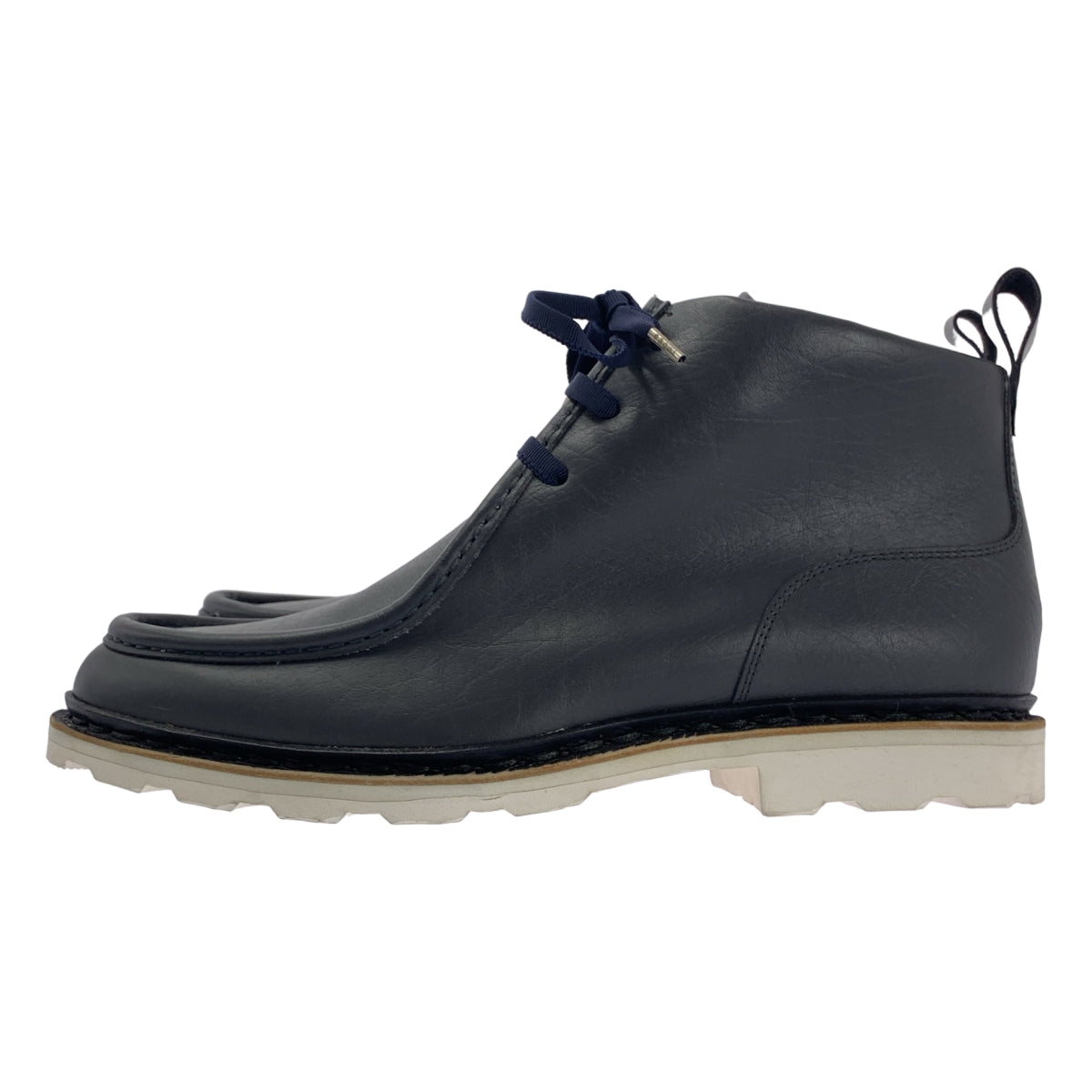 [全新] sacai | x Paraboot MUCY-MARCH 莫卡辛鞋頭皮靴 | 尺寸 9.5 | 海軍藍/白色 | 男款