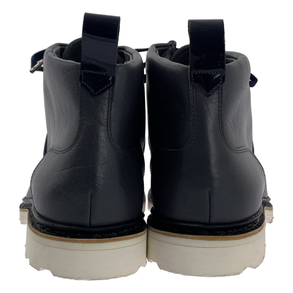 [全新] sacai | x Paraboot MUCY-MARCH 莫卡辛鞋頭皮靴 | 尺寸 9.5 | 海軍藍/白色 | 男款