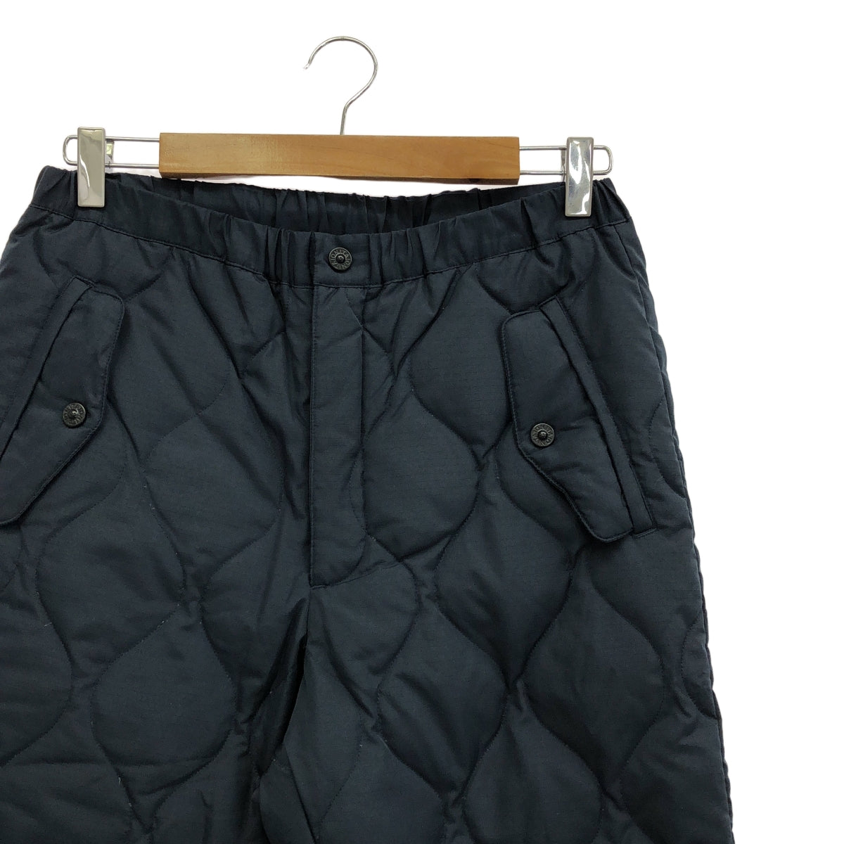 TAION / タイオン | BUTTON PARACHUTE DOWN PANTS ミリタリー ボタンスリット ダウンパンツ  ユニセックス | XS | ネイビー | レディース
