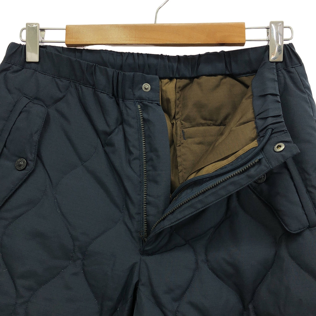 TAION / タイオン | BUTTON PARACHUTE DOWN PANTS ミリタリー ボタンスリット ダウンパンツ  ユニセックス | XS | ネイビー | レディース