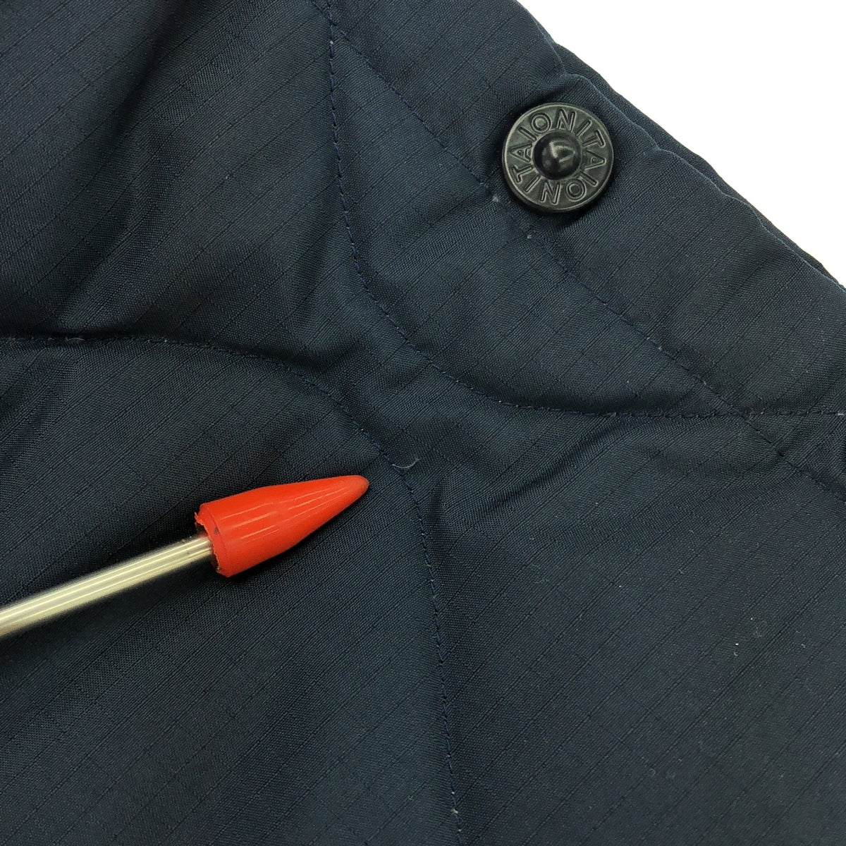 TAION / タイオン | BUTTON PARACHUTE DOWN PANTS ミリタリー ボタンスリット ダウンパンツ  ユニセックス | XS | ネイビー | レディース