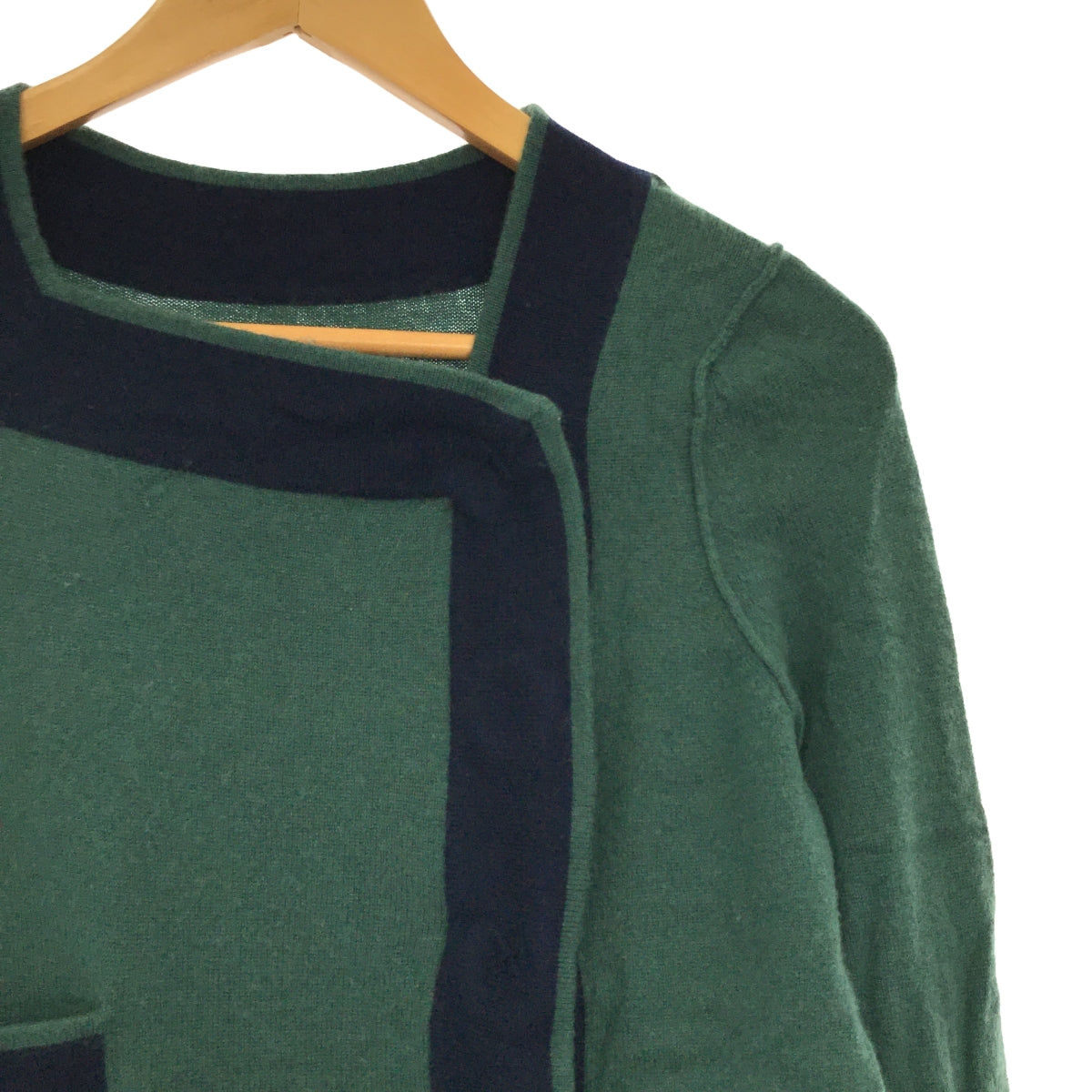 Zhor&amp;Nema | Cashmere Blend Big Snap Knit Cardigan | Green | Women's