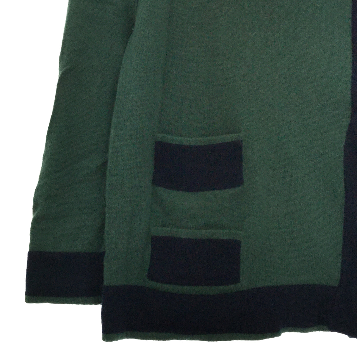 Zhor&amp;Nema | Cashmere Blend Big Snap Knit Cardigan | Green | Women's