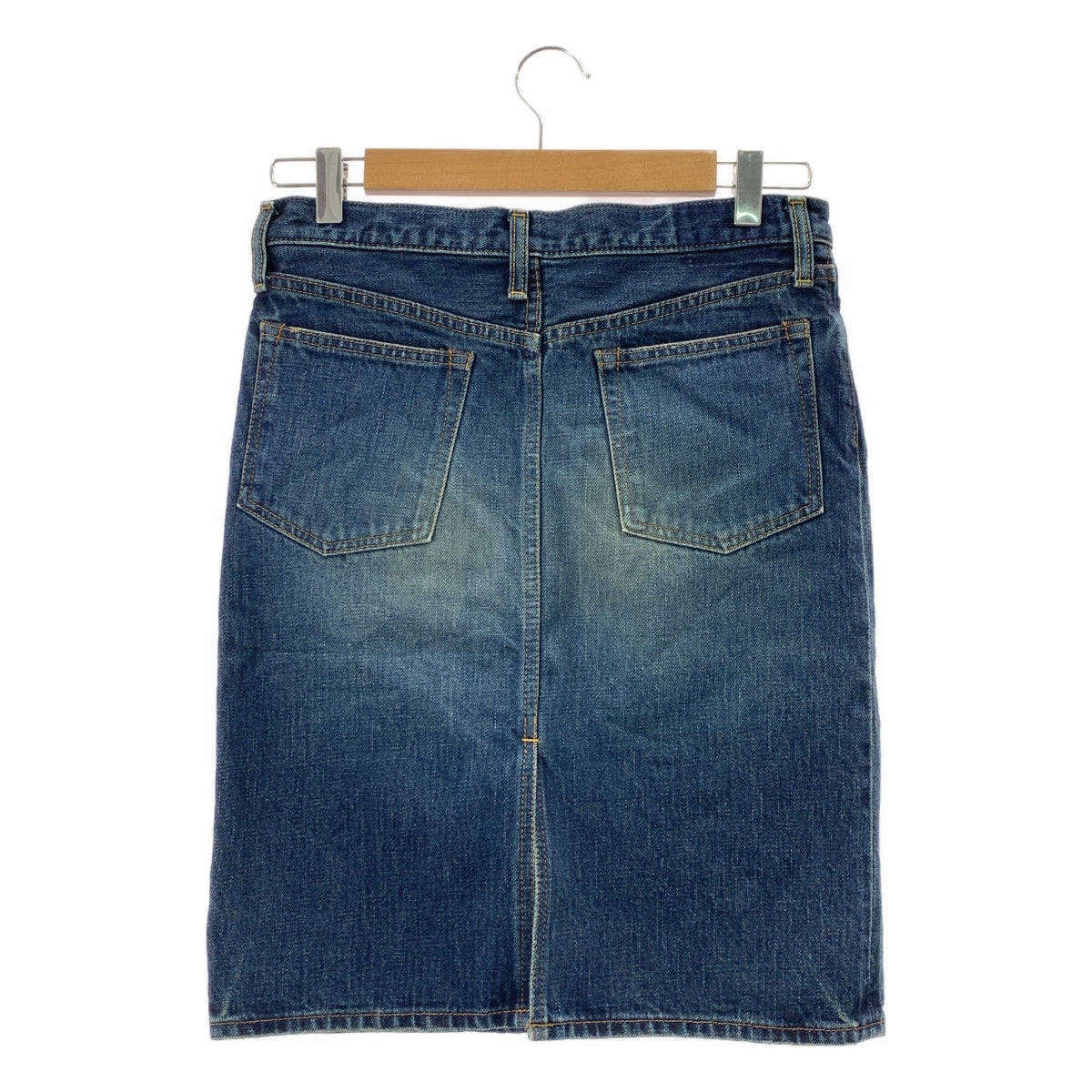 綠色 | 做舊後開衩牛仔裙 | 尺寸 1 | 女款