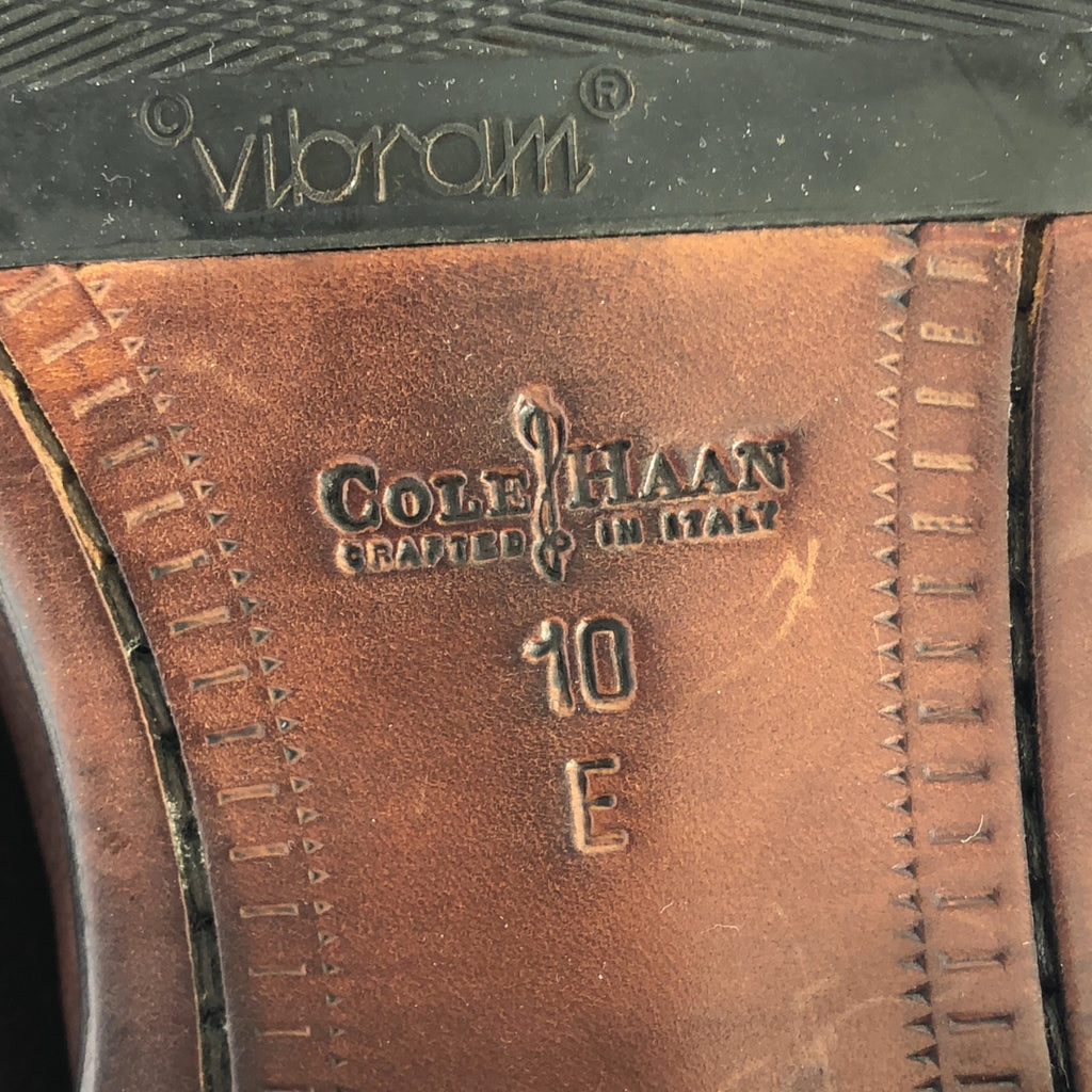 [品相良好] COLE HAAN |直尖皮鞋 | 10E |布朗 |男士