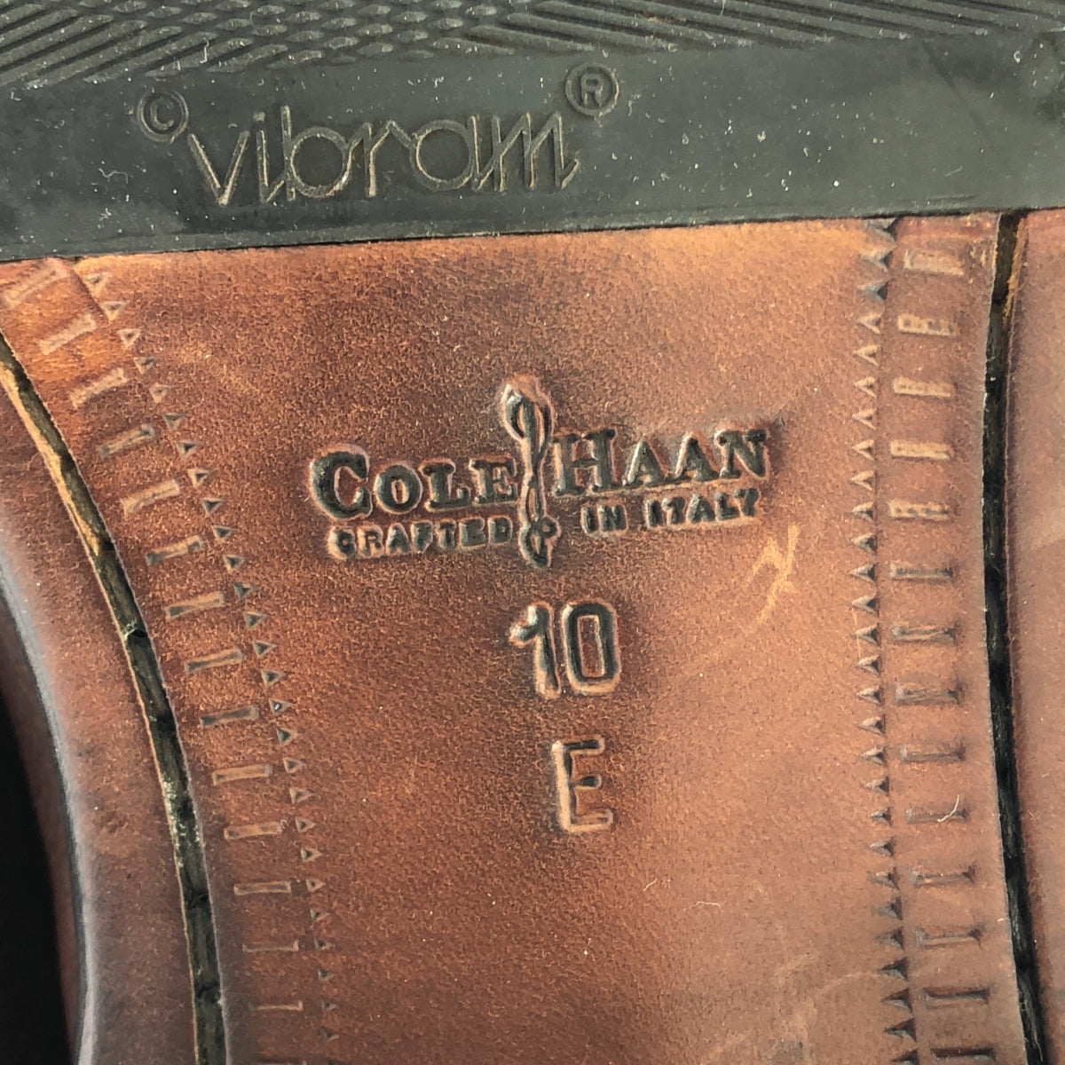 【美品】  COLE HAAN / コールハーン | ストレートチップ レザー シューズ | 10 E | ブラウン | メンズ