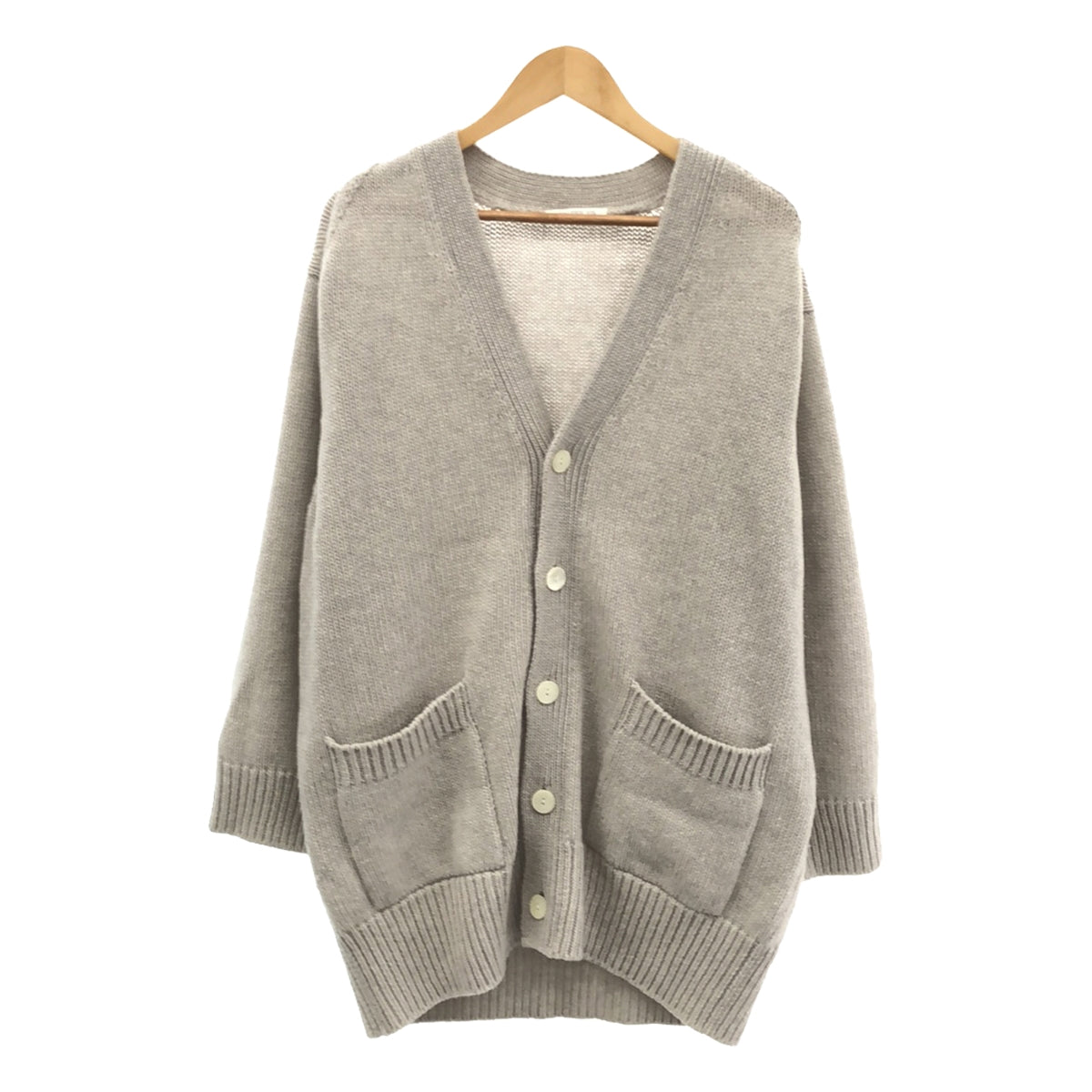 GALERIE VIE | Wool V-neck cardigan | S | Ivory | Women's