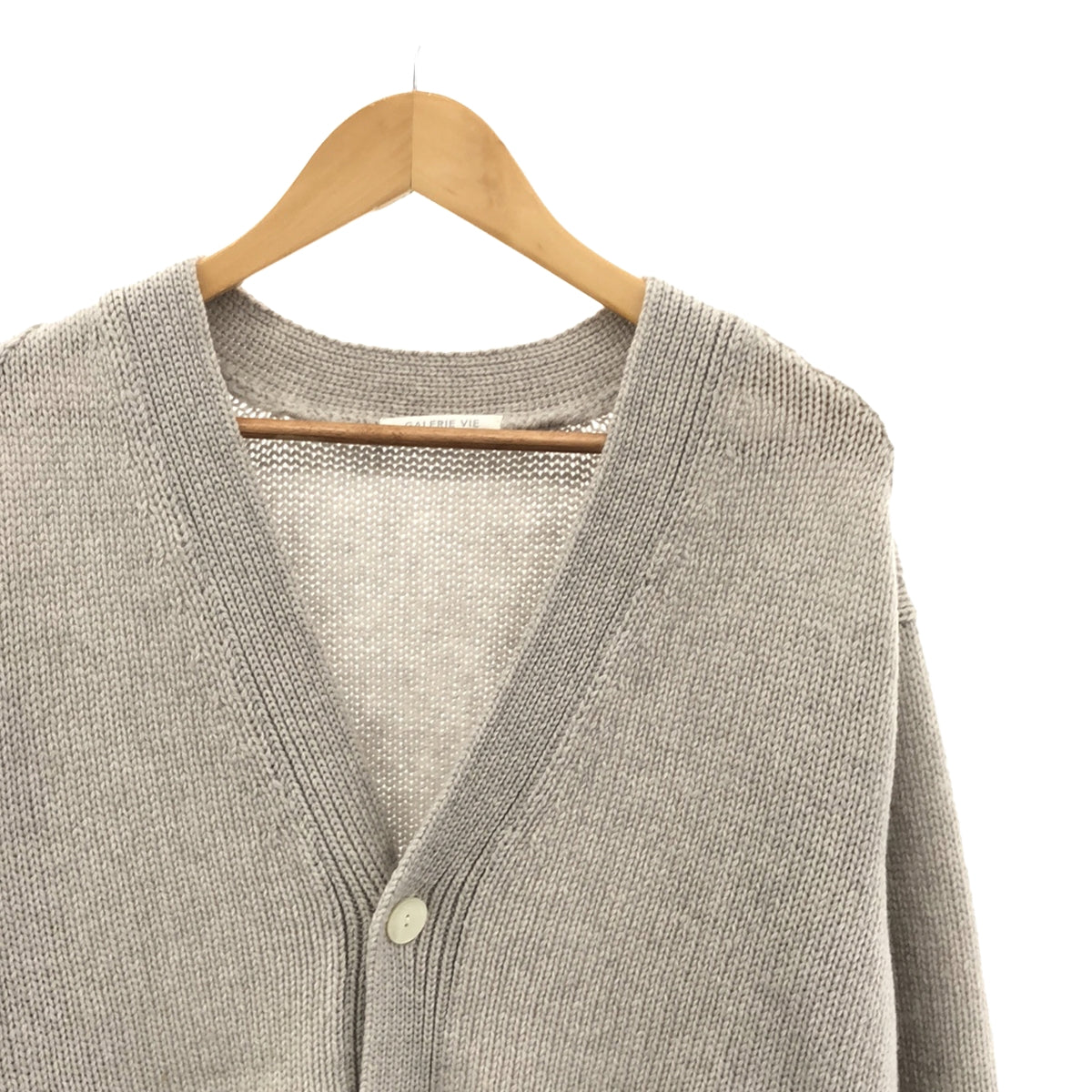 GALERIE VIE | Wool V-neck cardigan | S | Ivory | Women's