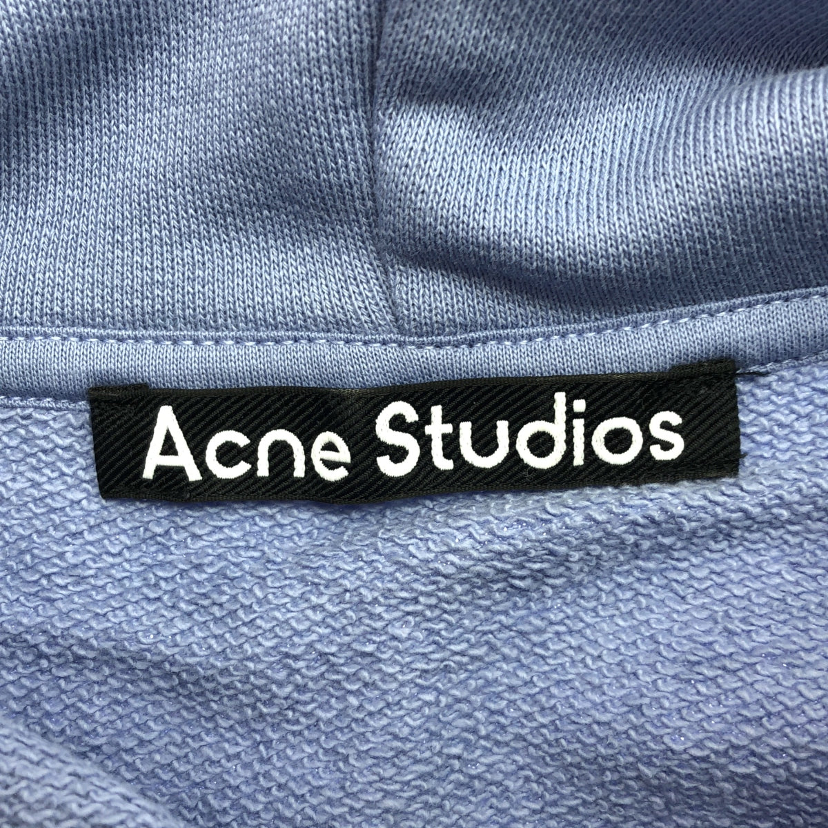 【미품】 Acne Studios / 여드름 스튜디오 | Face 로고 패치 후디 - 레귤러 피트 유니섹스 | XXS | 퍼플 | 남성