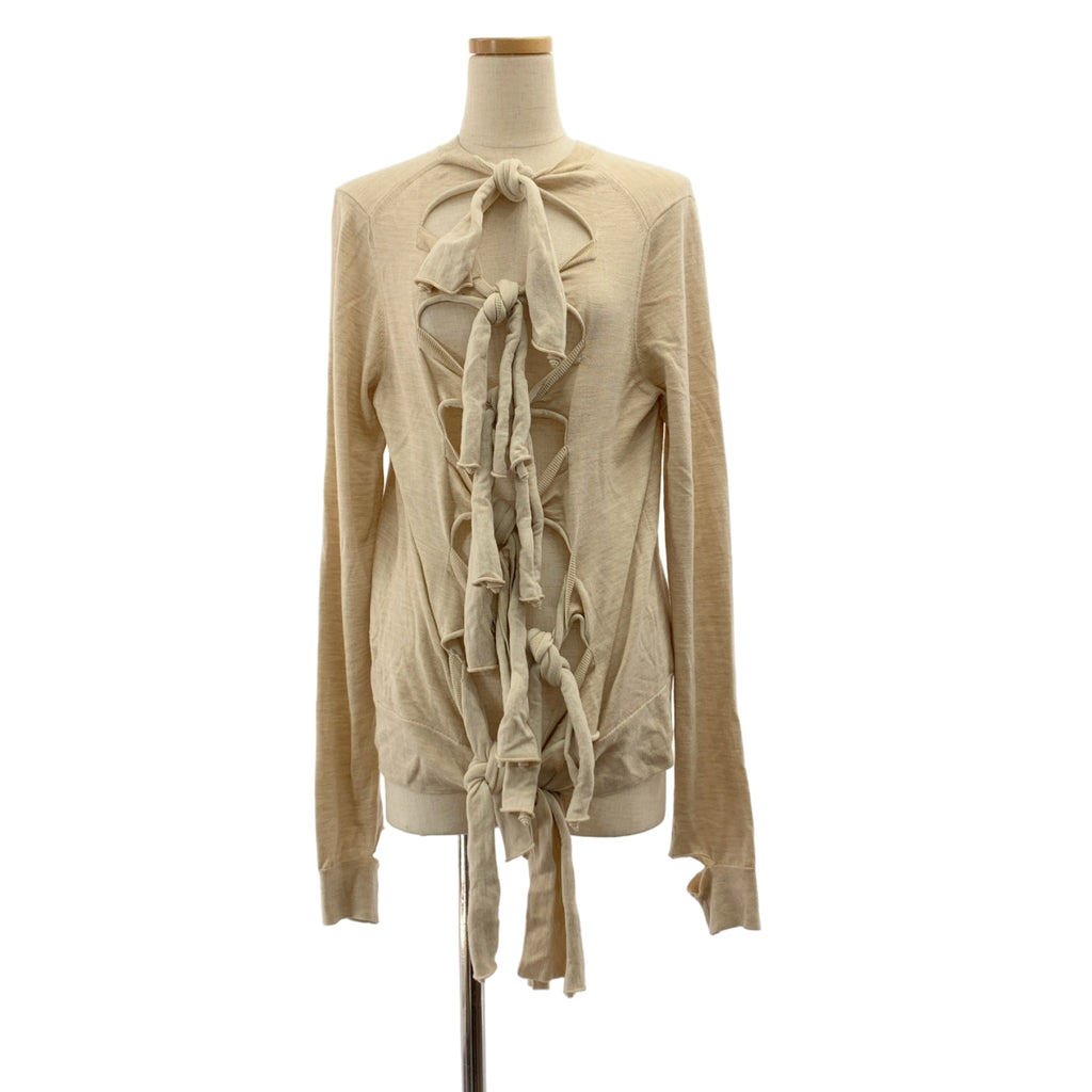 CELINE / セリーヌ | フィービー期 ウール シルク混 バックリボンニット | L |