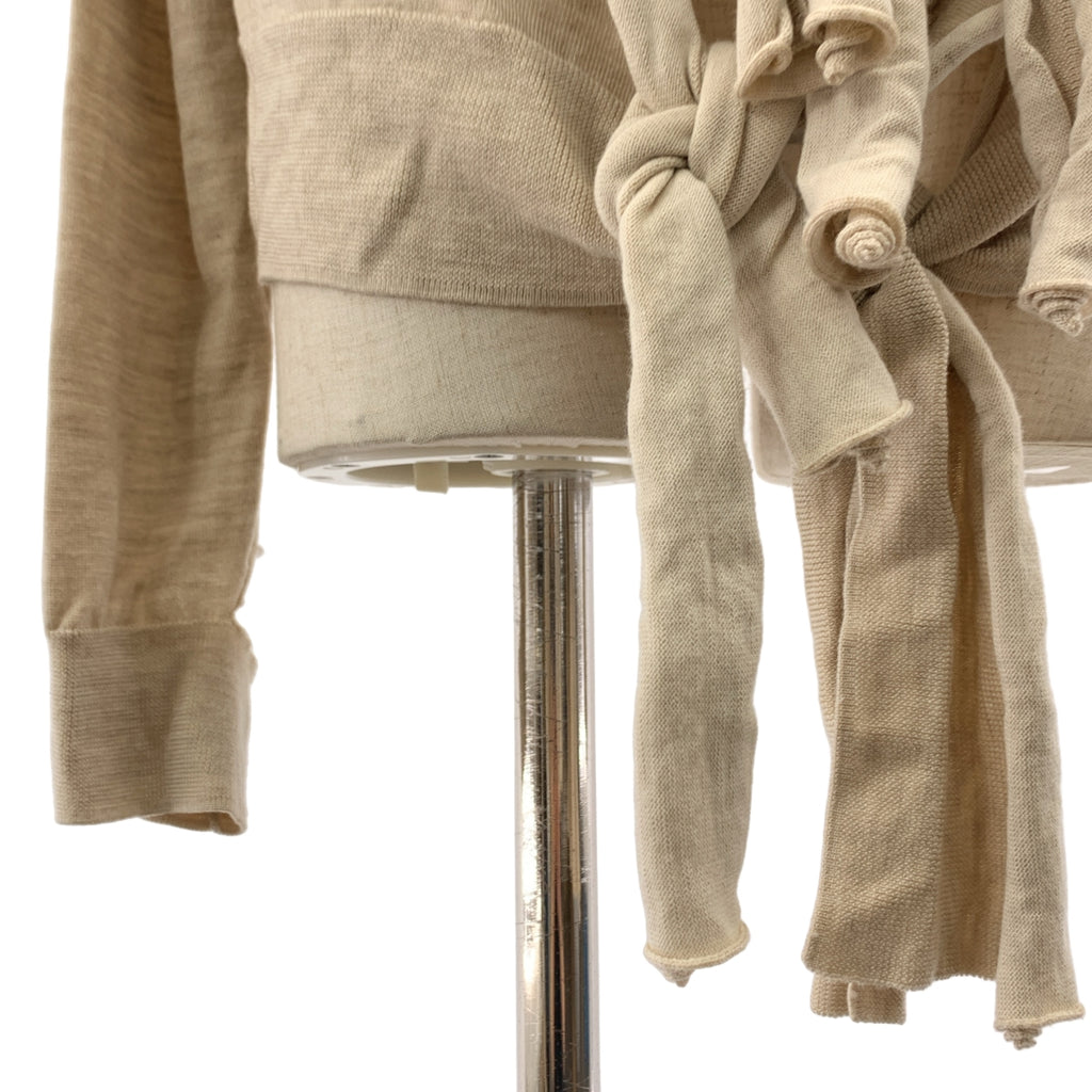 CELINE / セリーヌ | フィービー期 ウール シルク混 バックリボンニット | L |