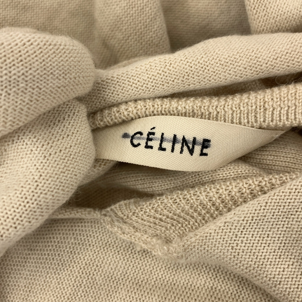 CELINE / セリーヌ | フィービー期 ウール シルク混 バックリボンニット | L |