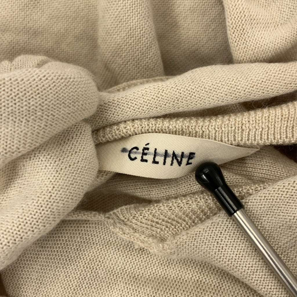 CELINE / セリーヌ | フィービー期 ウール シルク混 バックリボンニット | L |