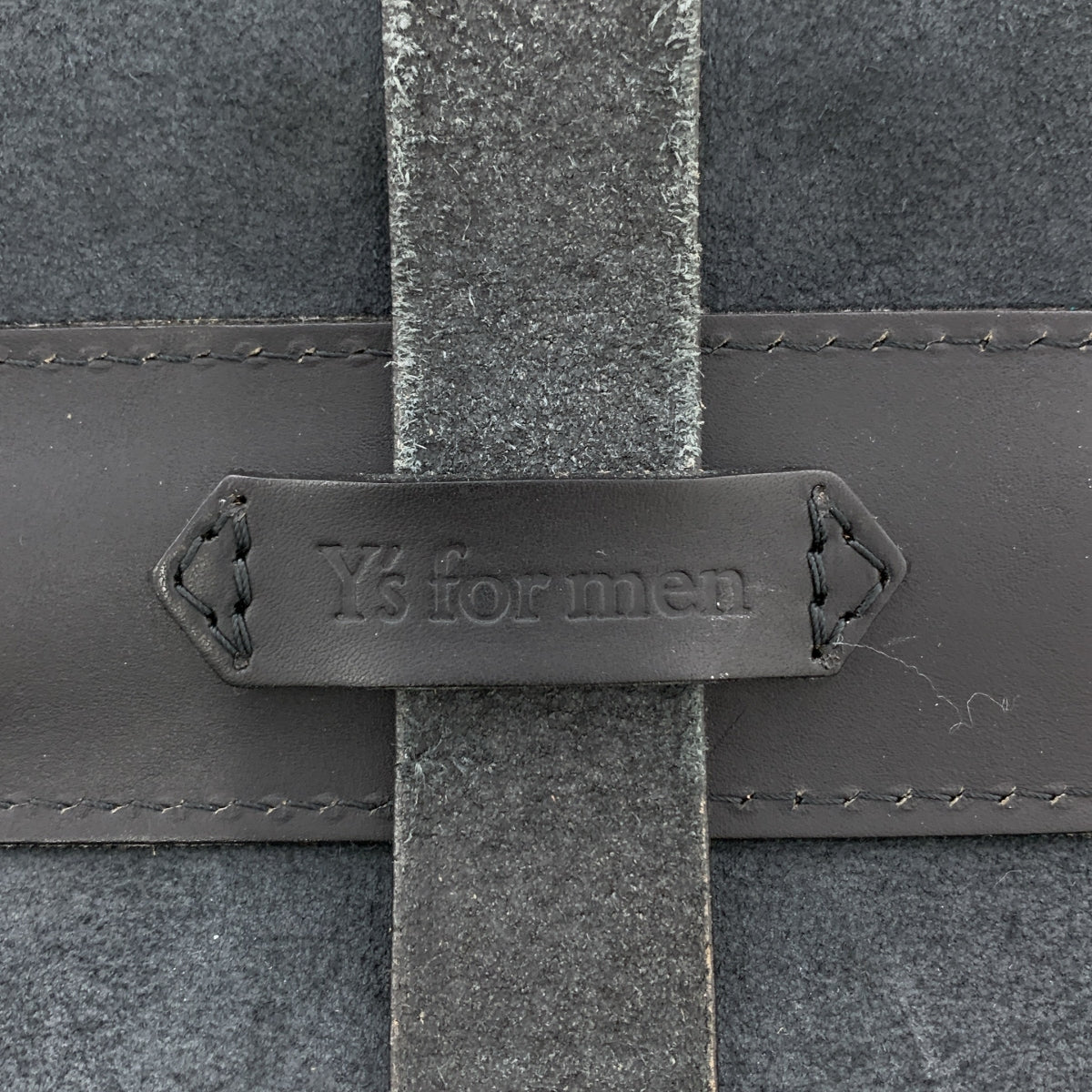 【미품】 Y's for men / 와이즈 포멘 요우지야마모토 | 빈티지 2Way 가죽 서류 가방 숄더백 | 블랙 | 남성