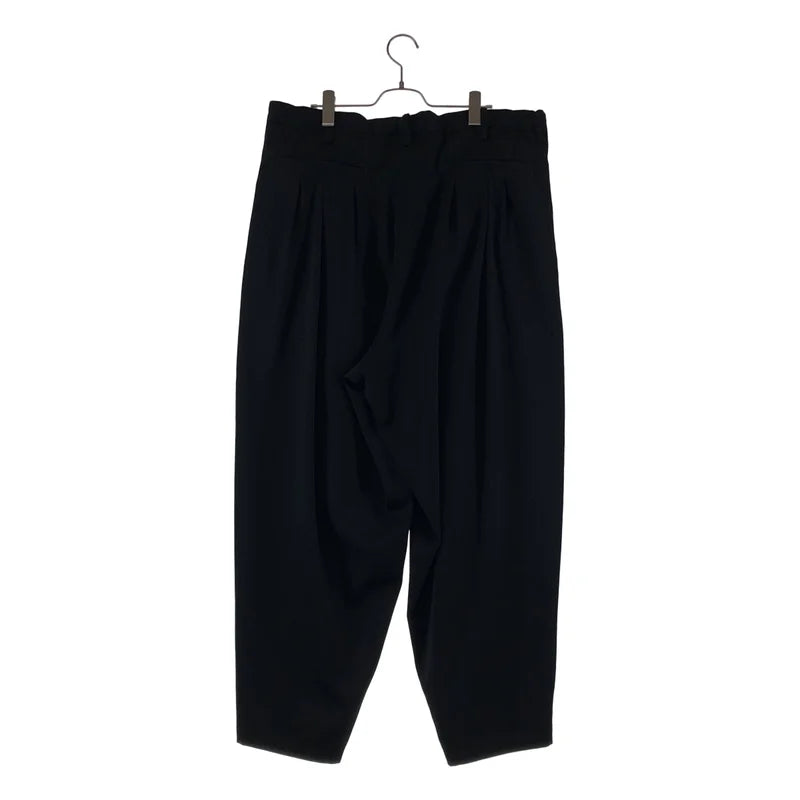 YOHJI YAMAMOTO POUR HOMME / ヨウジヤマモトプールオム | 2024AW | ウールギャバジン ワイドパンツ | 2 | メンズ