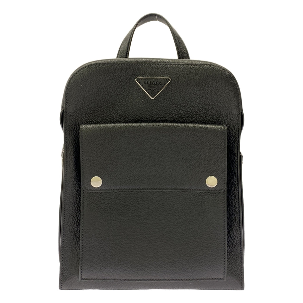 [狀況良好] PRADA | 2VZ040 全皮背包 |黑色 |男士