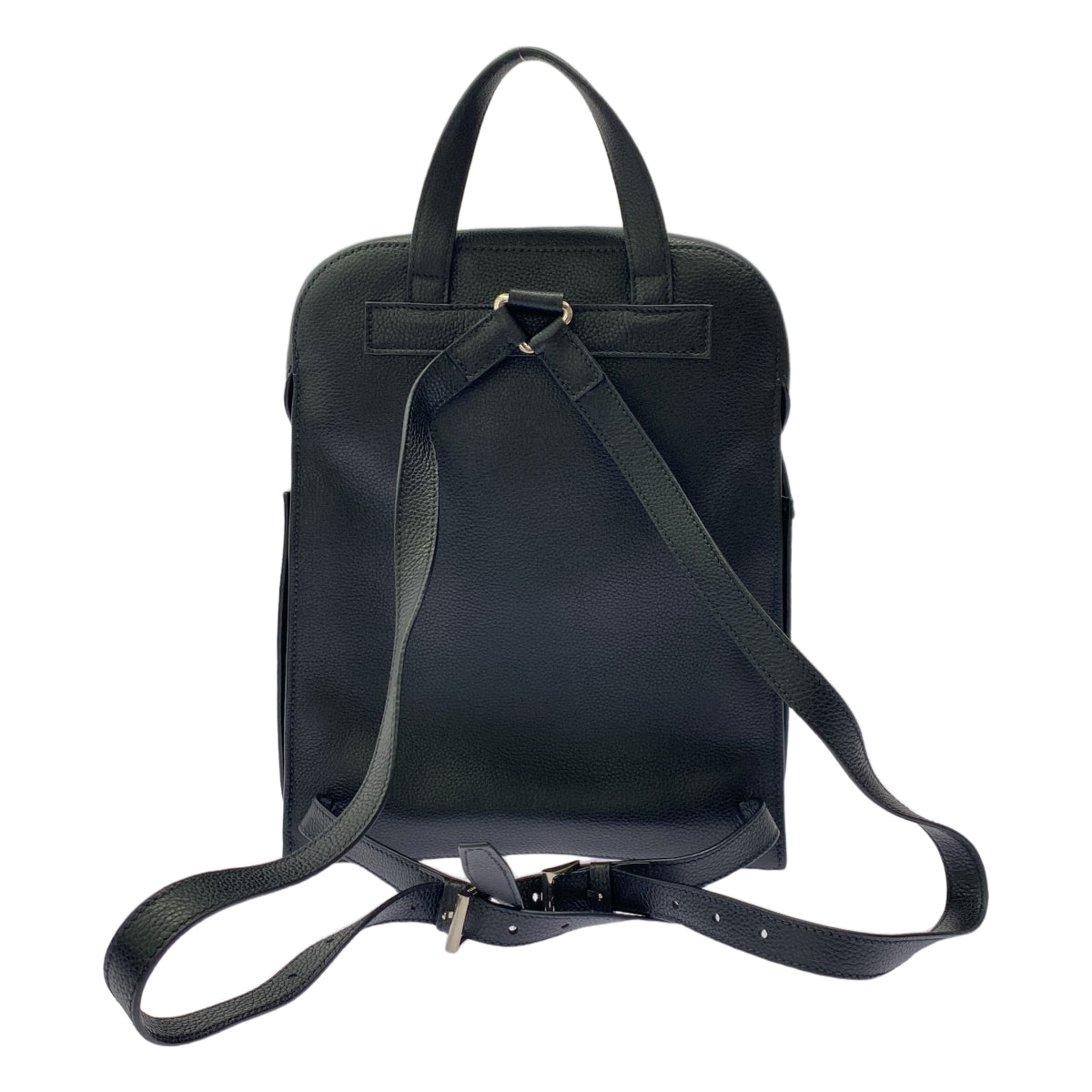 【美品】  PRADA / プラダ | 2VZ040 オールレザー バックパック | ブラック | メンズ