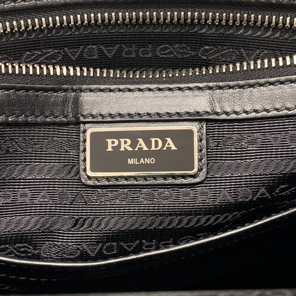 [狀況良好] PRADA | 2VZ040 全皮背包 |黑色 |男士
