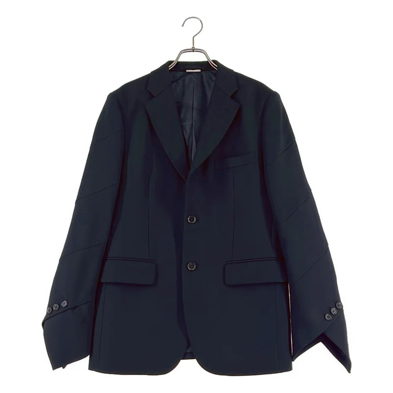 COMME des GARCONS HOMME DEUX / コムデギャルソンオムドゥ | 2024AW | ウール 捻れ 変形 テーラードジャケット | M | メンズ