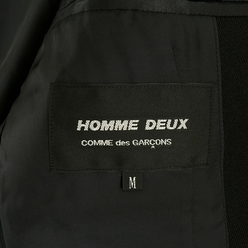 COMME des GARCONS HOMME DEUX / コムデギャルソンオムドゥ | 2024AW | ウール 捻れ 変形 テーラードジャケット | M | メンズ