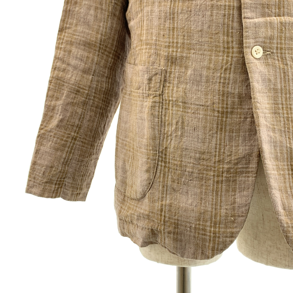 kaval / 카발 | linen tweed jacket / 린넨 트위드 오버 재킷 / 헤링본 총 안감 | M | 남성