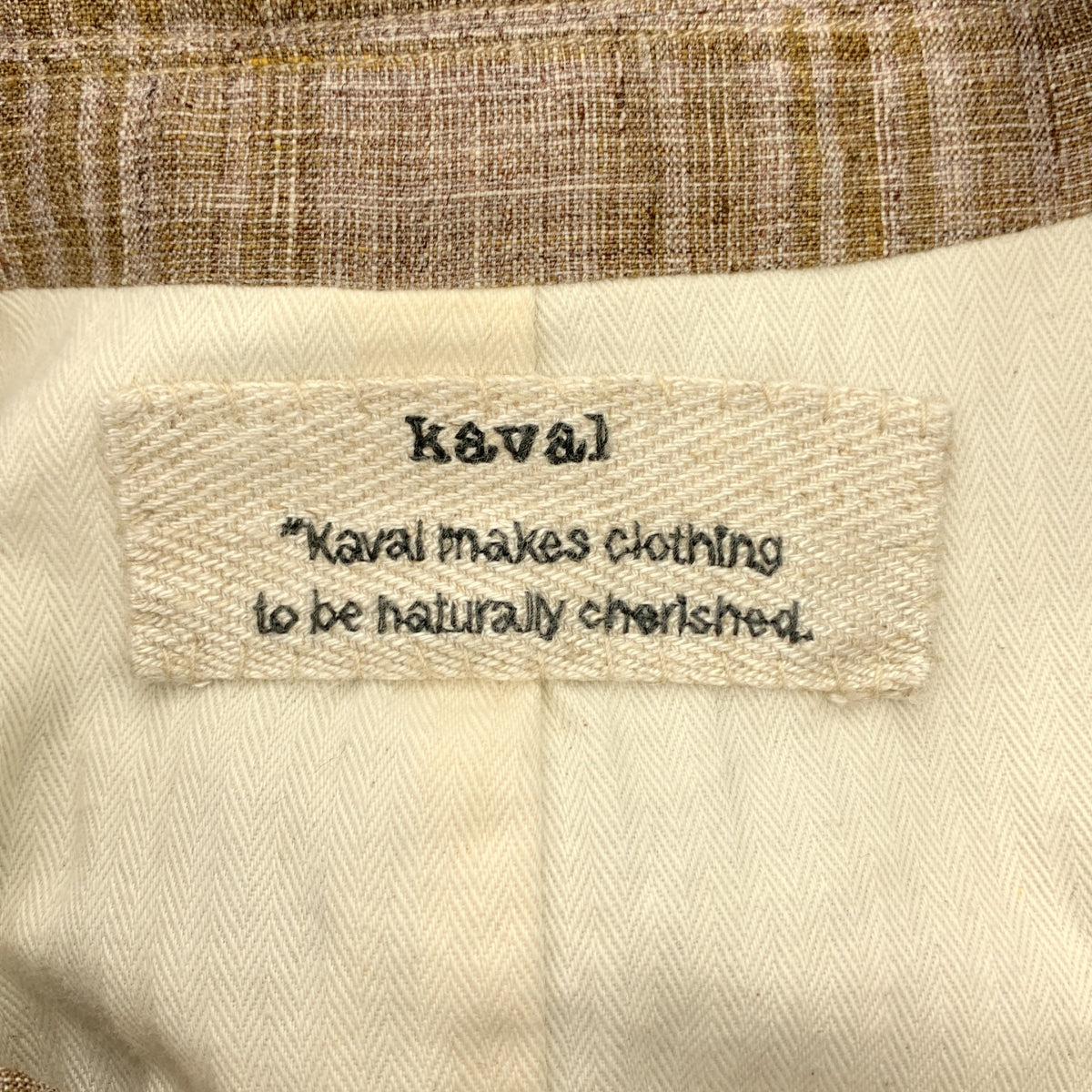 kaval / 카발 | linen tweed jacket / 린넨 트위드 오버 재킷 / 헤링본 총 안감 | M | 남성