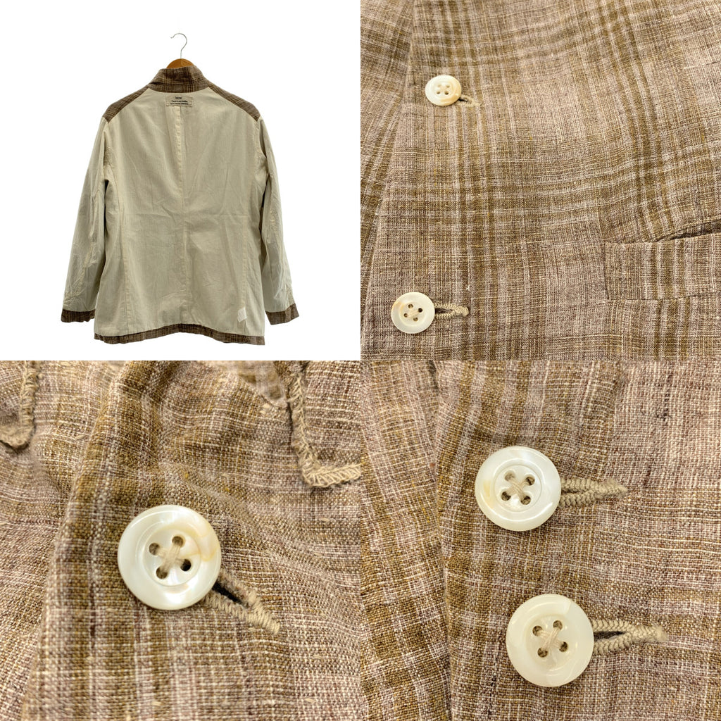 kaval / 카발 | linen tweed jacket / 린넨 트위드 오버 재킷 / 헤링본 총 안감 | M | 남성