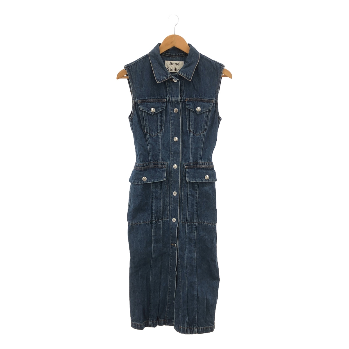 Acne Studios | GENTA BLUE PAW16 denim sleeveless dress | XS | Indigo | Women's