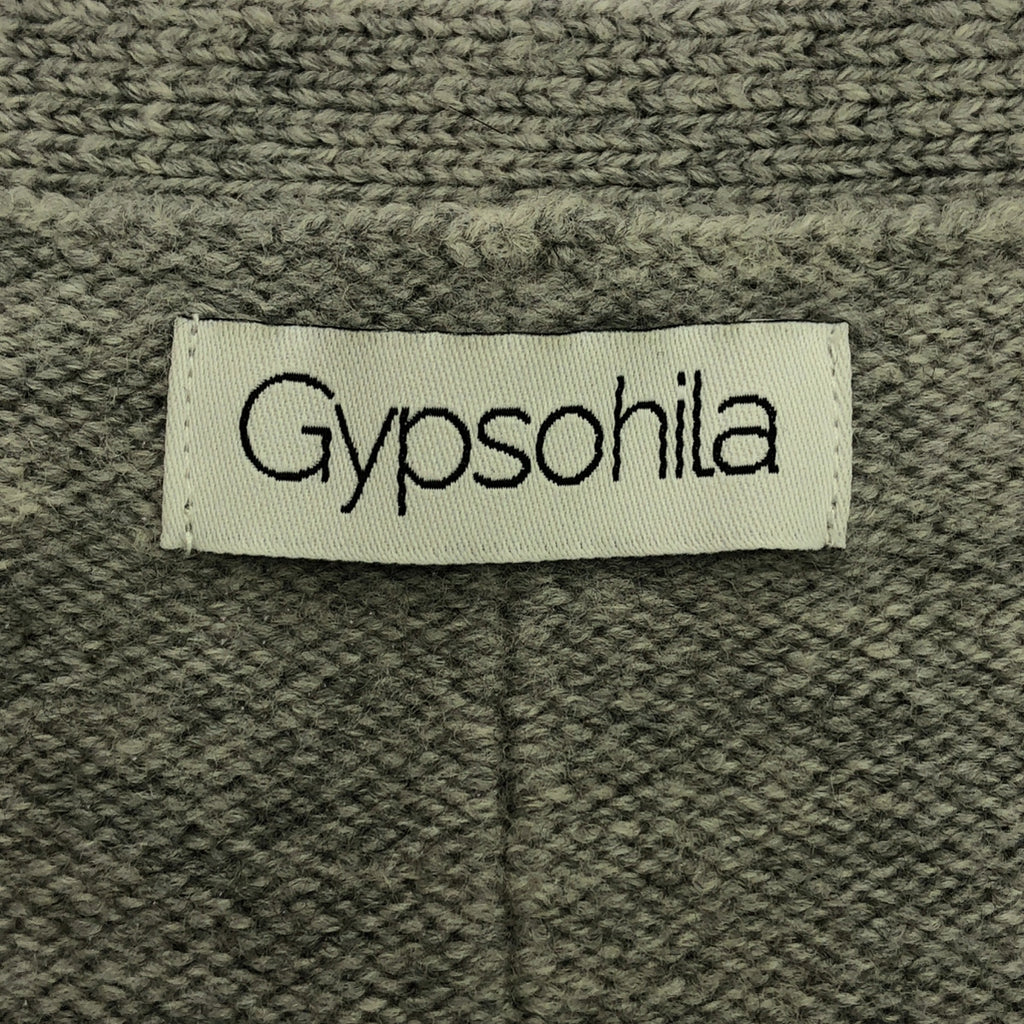 Gypsohila / ジプソフィア | ウールニット 4B カーディガン | F | グレー | レディース