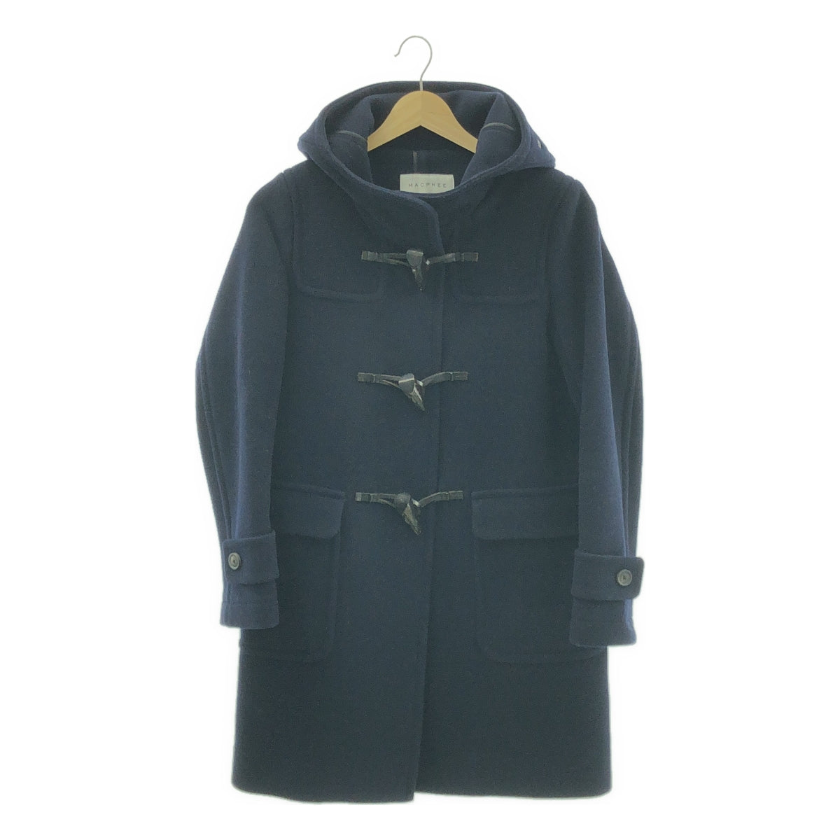 Tomorrowland MACPHEE / トゥモローランドマカフィー | ウール ダッフルコート | 36 | ネイビー | レディース