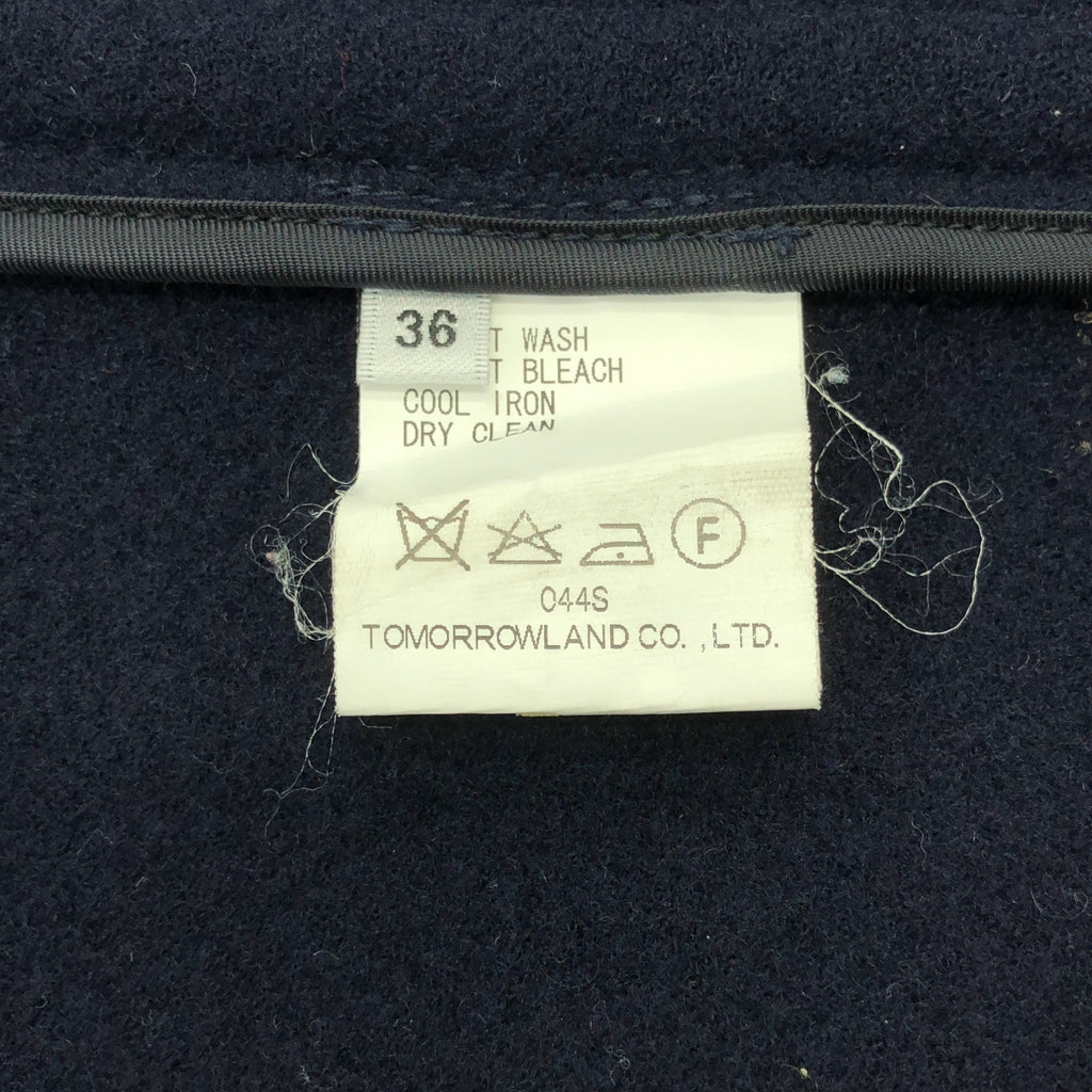 Tomorrowland MACPHEE / トゥモローランドマカフィー | ウール ダッフルコート | 36 | ネイビー | レディース