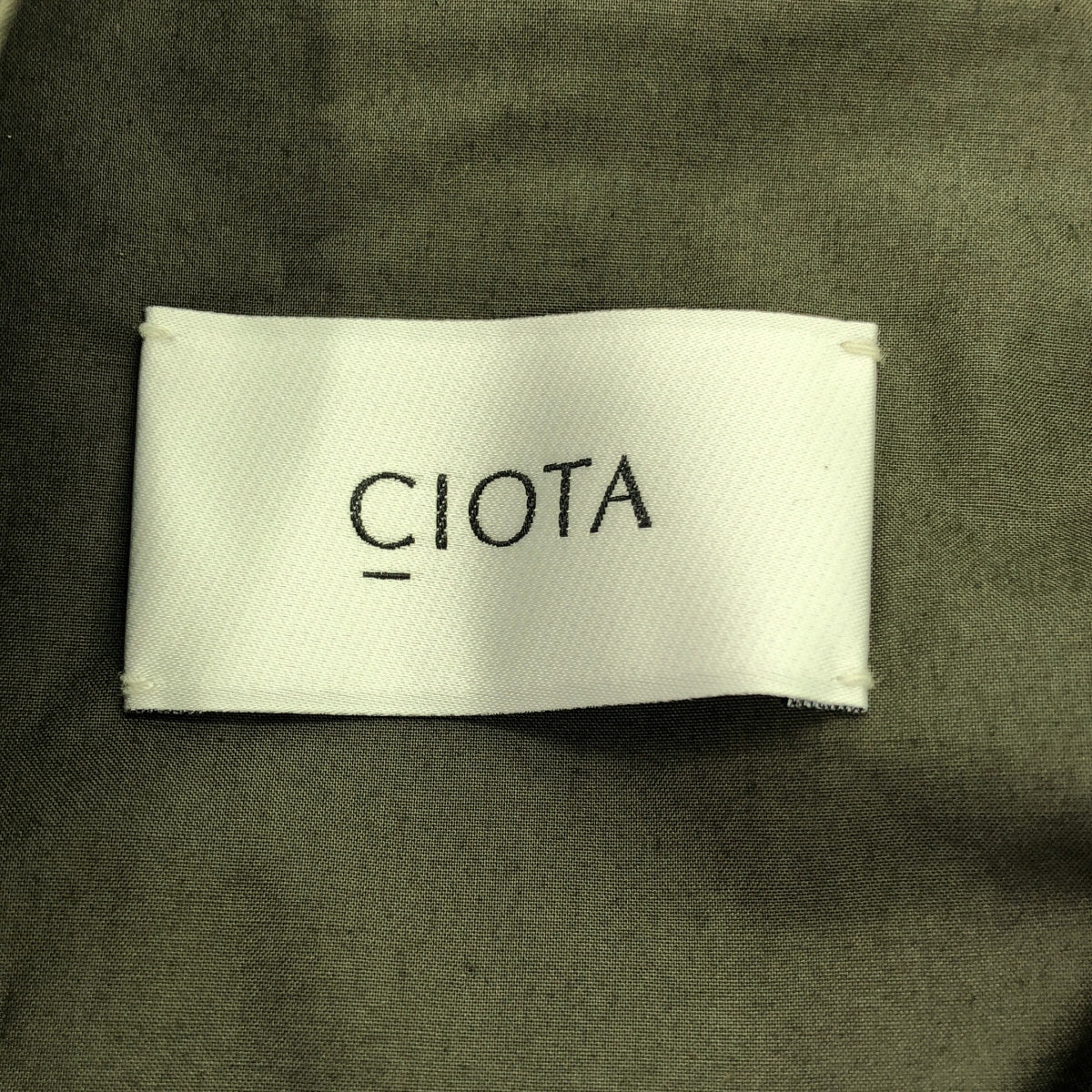 [狀況良好] CIOTA / Shiota |蘇比馬棉打字機領帶鎖外套 |尺寸 5 |橄欖 |男士