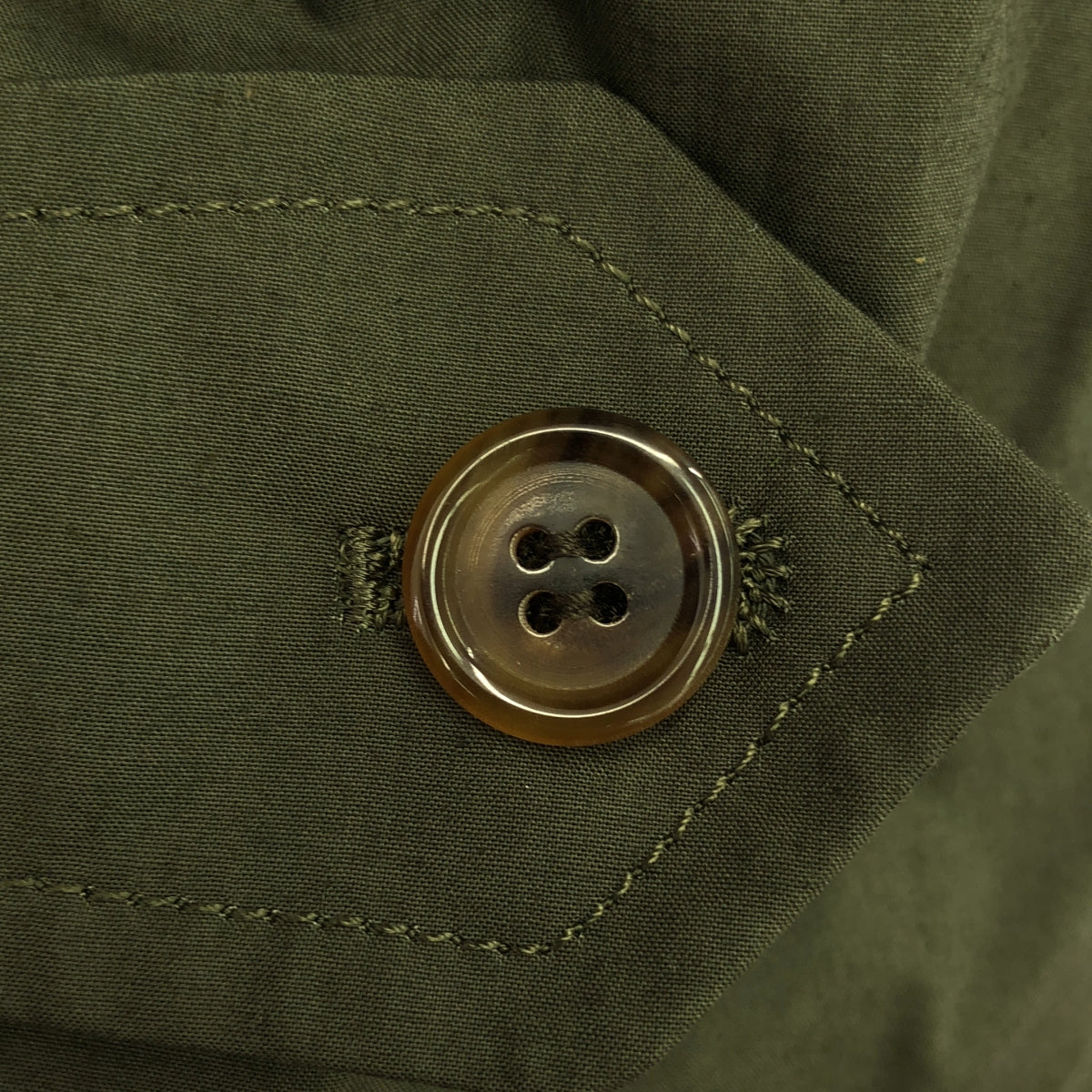 【美品】  CIOTA / シオタ | スビンコットン タイプライター タイロッケンコート | 5 | オリーブ系 | メンズ