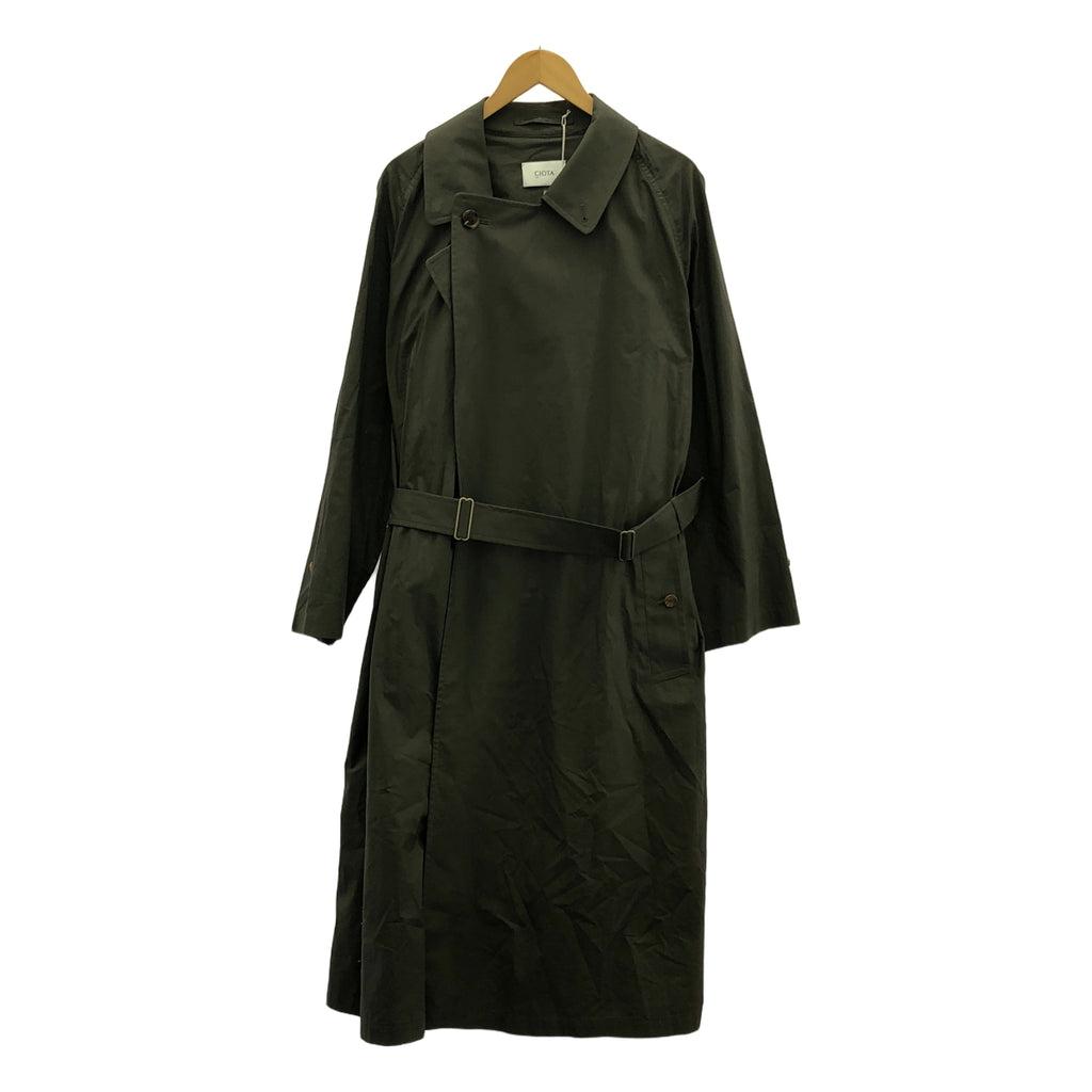 【美品】  CIOTA / シオタ | スビンコットン タイプライター タイロッケンコート | 5 | オリーブ系 | メンズ