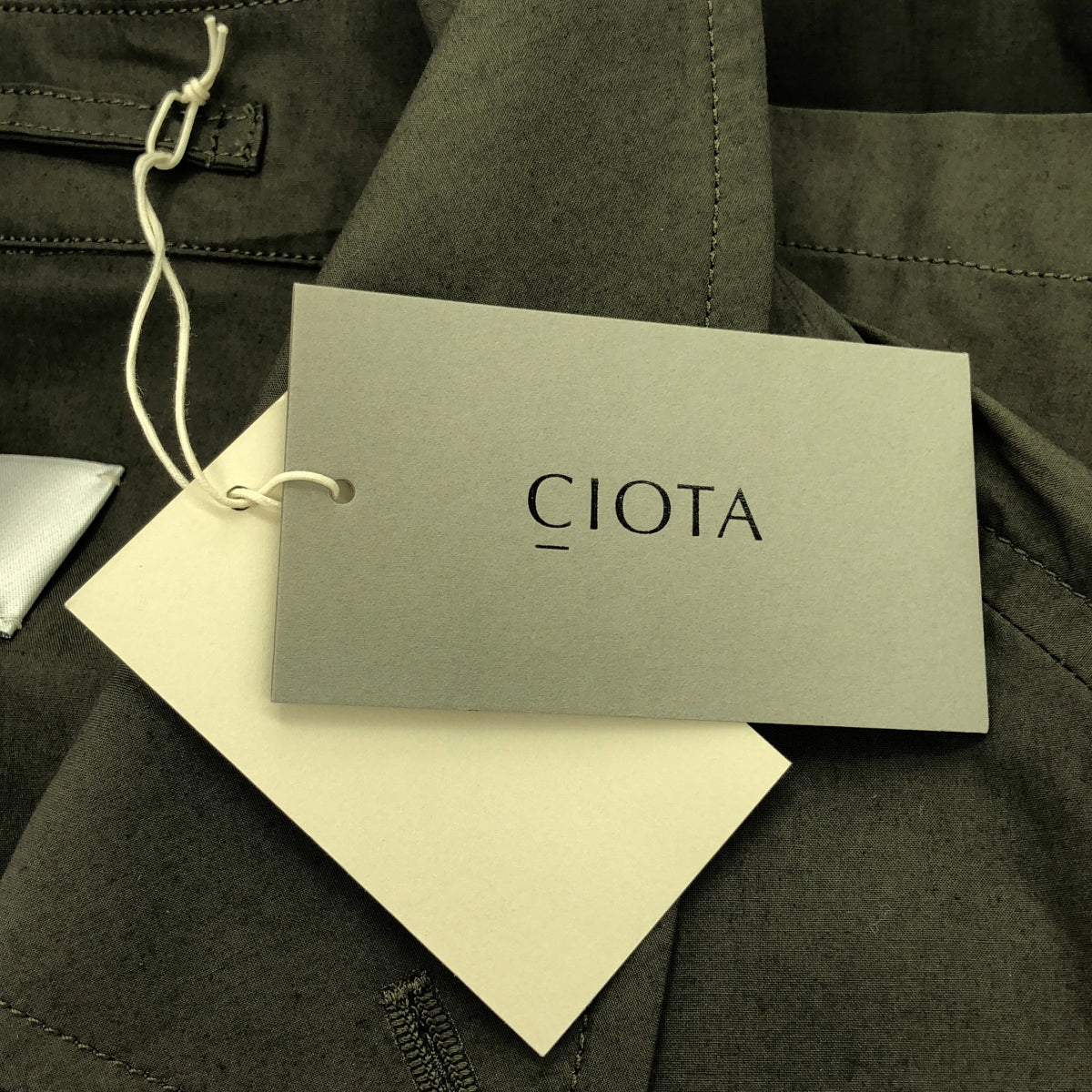 【美品】  CIOTA / シオタ | スビンコットン タイプライター タイロッケンコート | 5 | オリーブ系 | メンズ