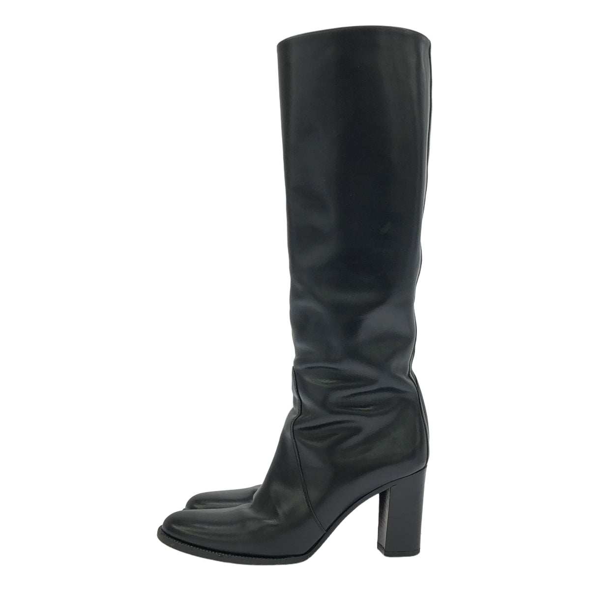 F.LLI. Giacometti / 프라텔리 자코메티 | HORE RIDING BOOTS 가죽 롱 부츠 | 37 1/2 | 블랙 |
