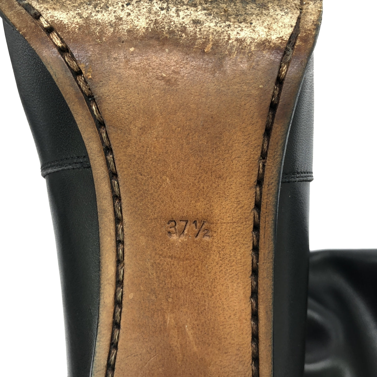 F.LLI. Giacometti / 프라텔리 자코메티 | HORE RIDING BOOTS 가죽 롱 부츠 | 37 1/2 | 블랙 |