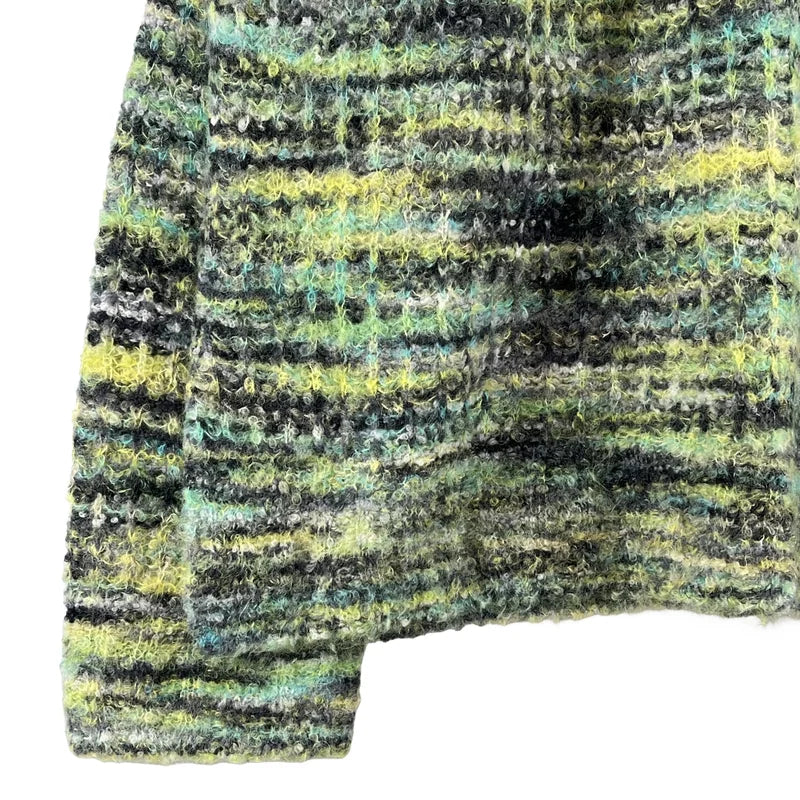 Maison Special / メゾンスペシャル | Italian Imported Yarn Prime-Over Crew Neck Pullover Knit ニット | 1 | メンズ