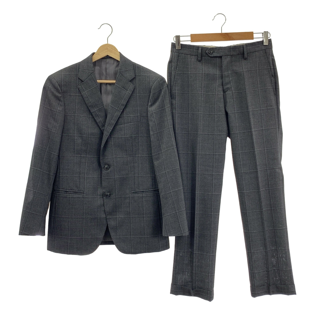 UNITED ARROWS 綠色標籤休閒系列 | 全襯裡 2B 修身西裝外套與褲子套裝 | 尺寸 42/72 | 男士