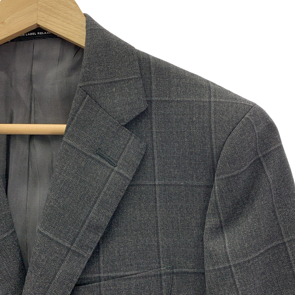 UNITED ARROWS 綠色標籤休閒系列 | 全襯裡 2B 修身西裝外套與褲子套裝 | 尺寸 42/72 | 男士