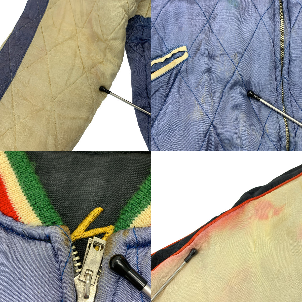 VINTAGE / ヴィンテージ古着 | 1990s | SILVER STONE / タイガー ドラゴン 刺しゅう リバーシブル キルティング スーベニアジャケット スカジャン | 38 | メンズ