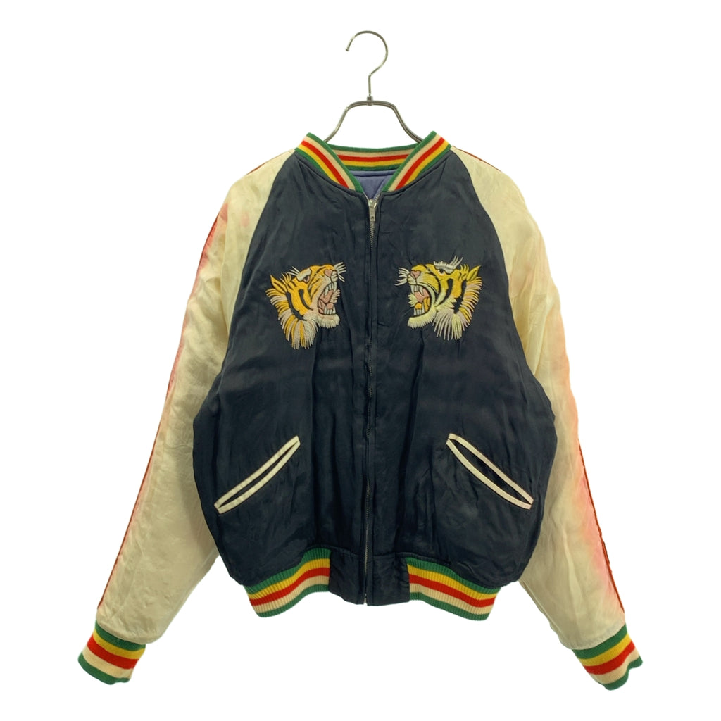 VINTAGE / ヴィンテージ古着 | 1990s | SILVER STONE / タイガー ドラゴン 刺しゅう リバーシブル キルティング スーベニアジャケット スカジャン | 38 | メンズ
