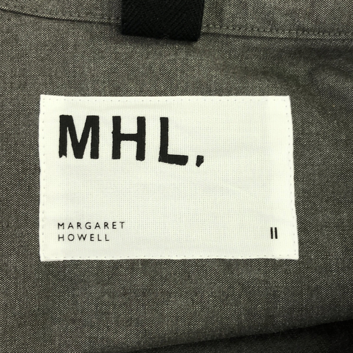 MHL. / エムエイチエルマーガレットハウエル | 2022SS | MELANGE COTTON CHAMBRAY OP メランジコットン シャンブレー シャツワンピース | 2 | グレー | レディース