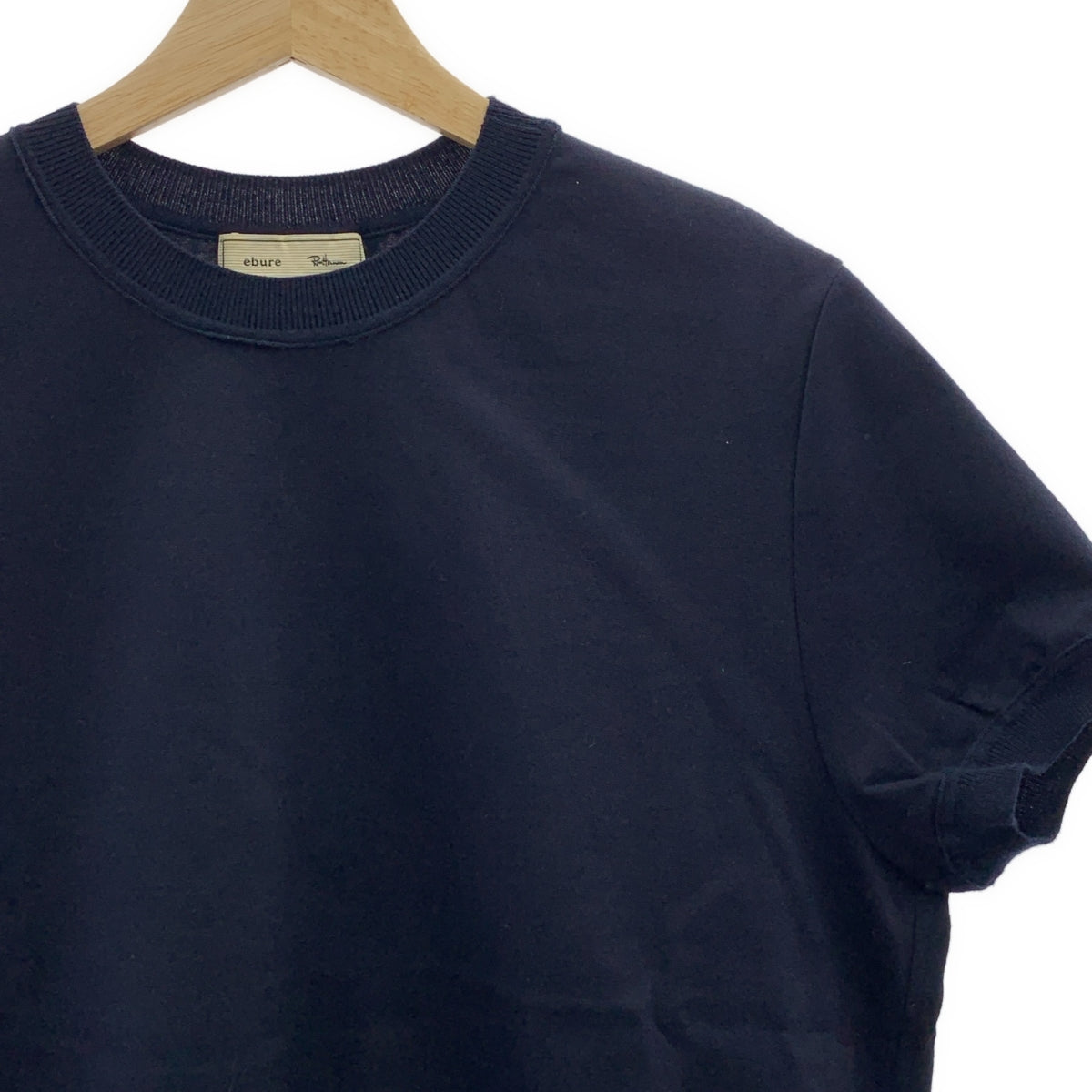 ebure / エブール | × Ron Herman / ロンハーマン コットンポンチ ニットカラー Tシャツ カットソー | 38 | レディース