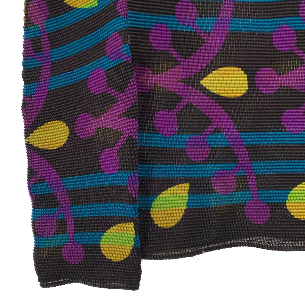 me ISSEY MIYAKE / 미이세이미야케 | 플리츠 하이넥 프린트 탑스 |