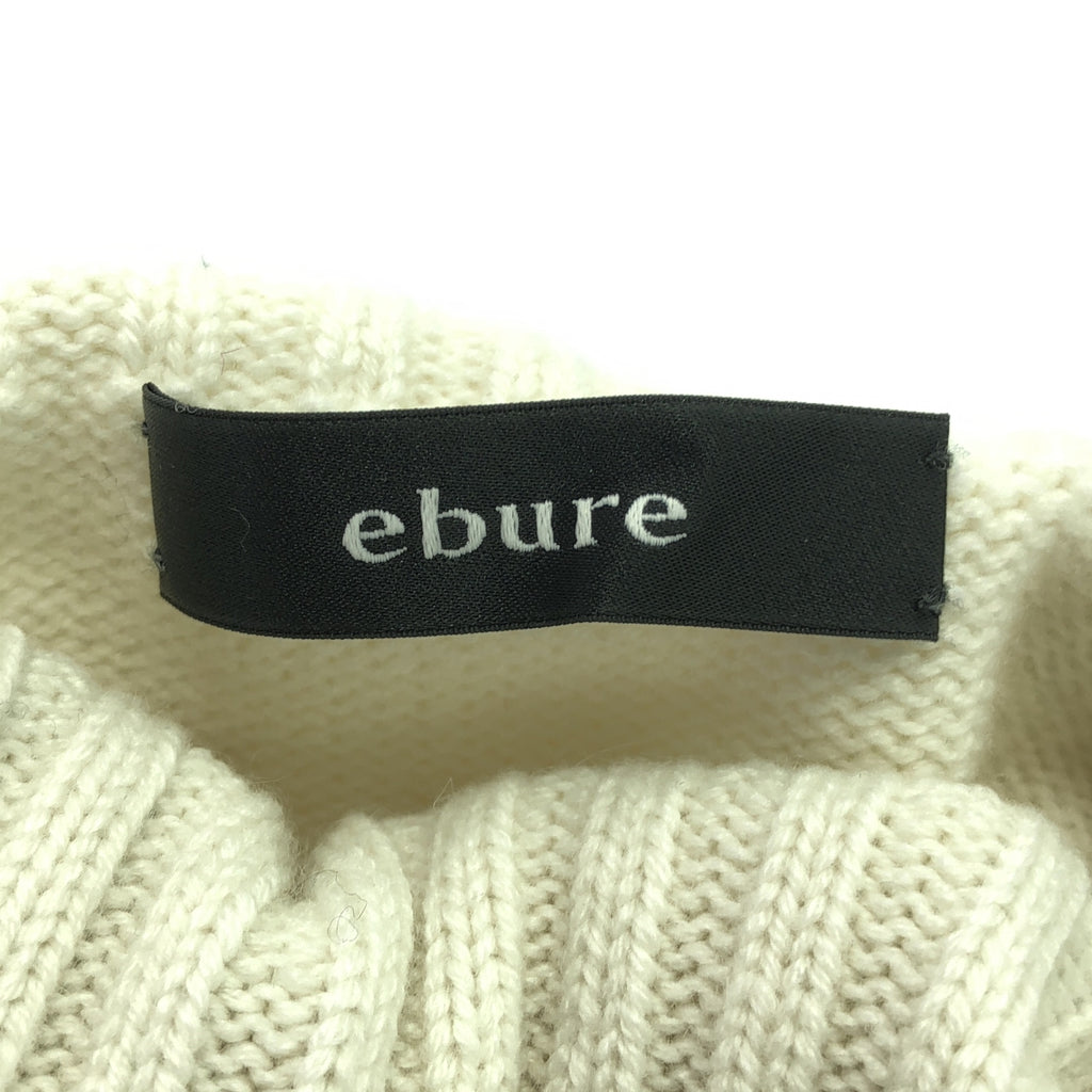 ebure / 에불 | 캐시미어 터틀넥 민소매 니트 | F | 아이보리 | 여성