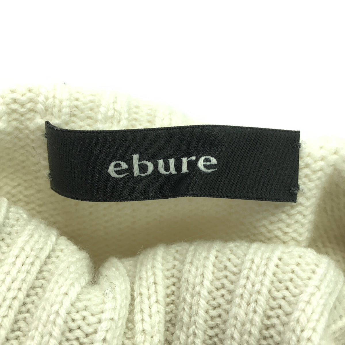 ebure / 에불 | 캐시미어 터틀넥 민소매 니트 | F | 아이보리 | 여성