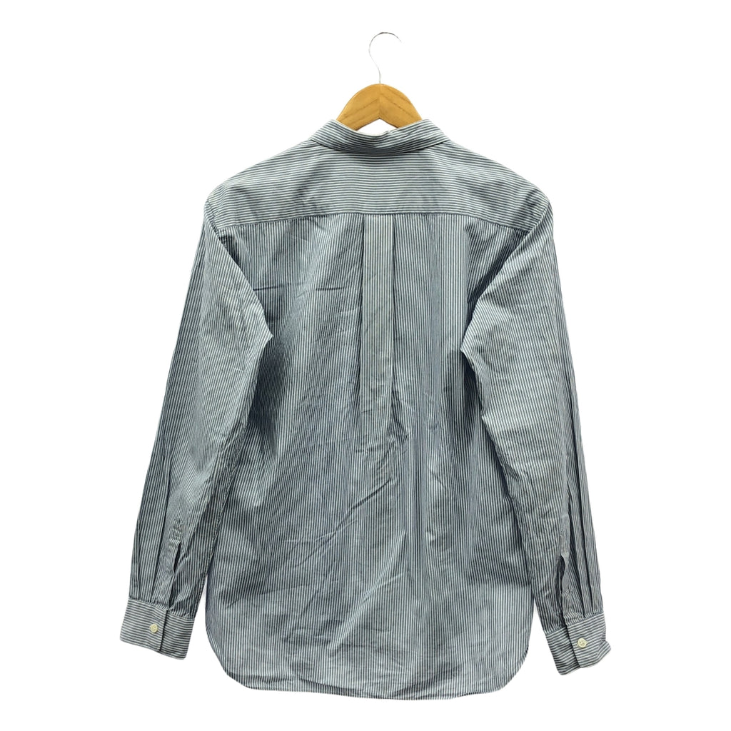 COMME des GARCONS 男士雙色 | 2021春夏 |棉質拼布常規領襯衫 | S |藍色 |男士
